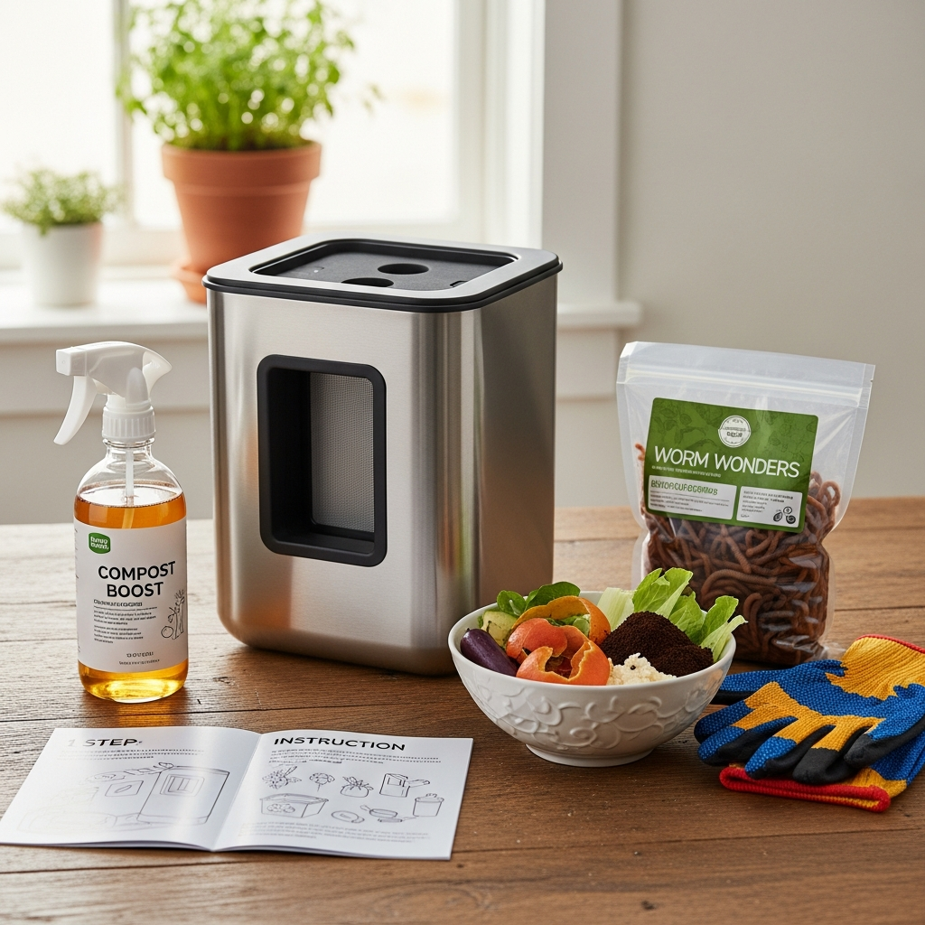 Complete compost starter kit met handleiding en activators